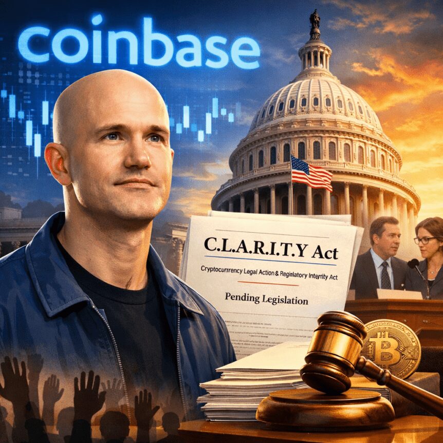 Coinbase CEO力挺加密法案：两党共识成关键突破