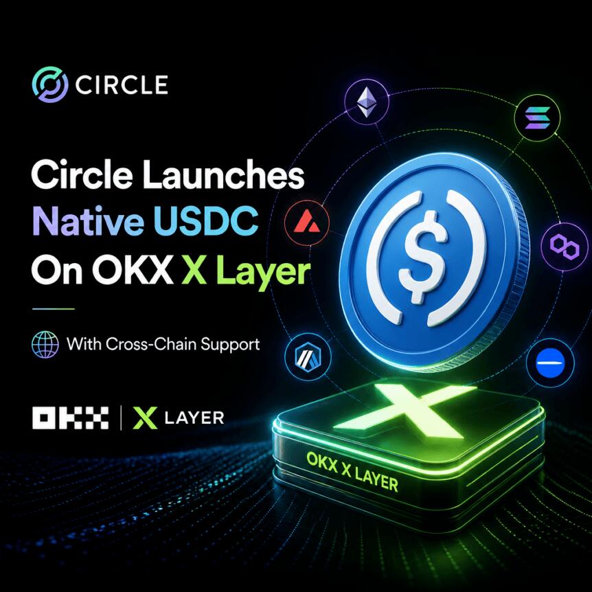 Circle深化多链布局：原生USDC登陆X Layer