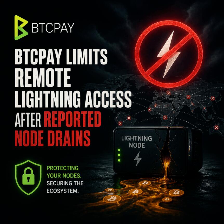 BTCPay Server 紧急封禁远程访问防资金外泄