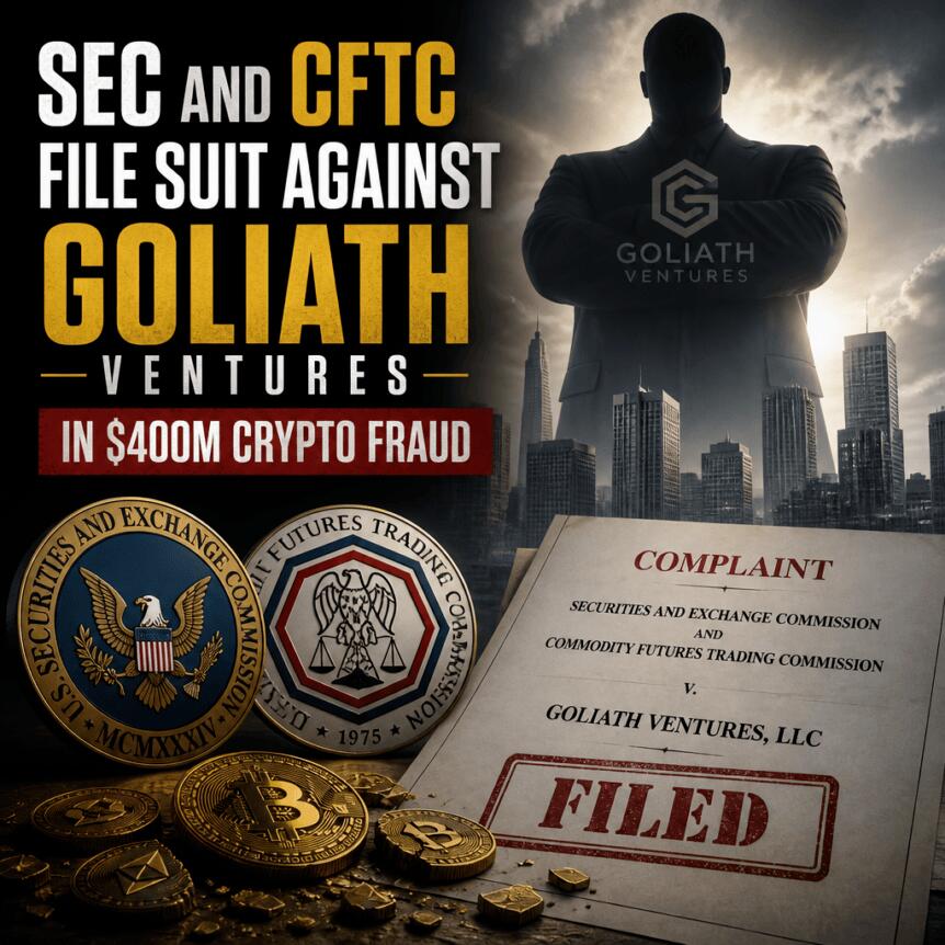 SEC与CFTC联手起诉加密骗局主谋，涉案金额超4亿美元