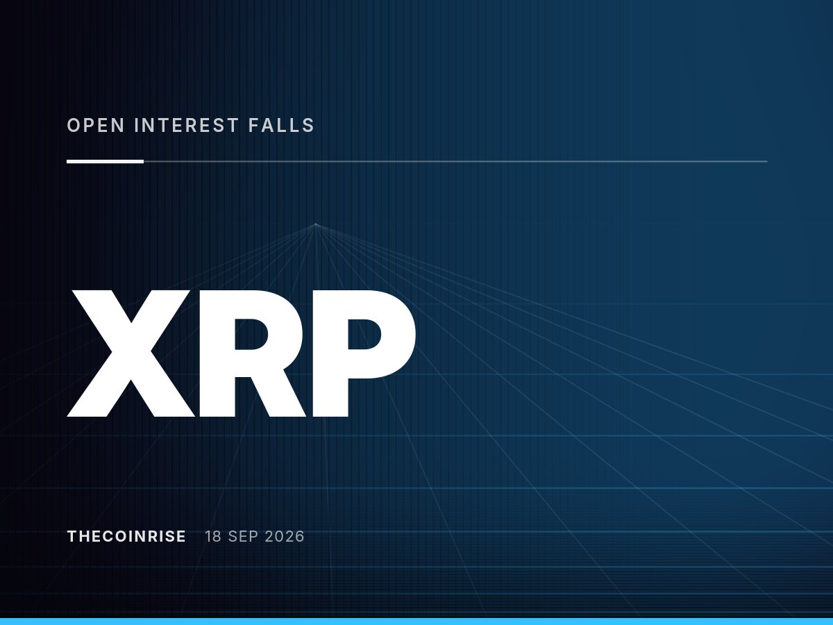 XRP未平仓合约量骤降，杠杆交易者纷纷撤离