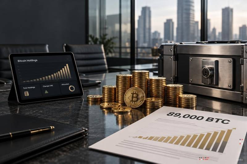 比特币最大持有者在一个月内增持近89,000枚BTC